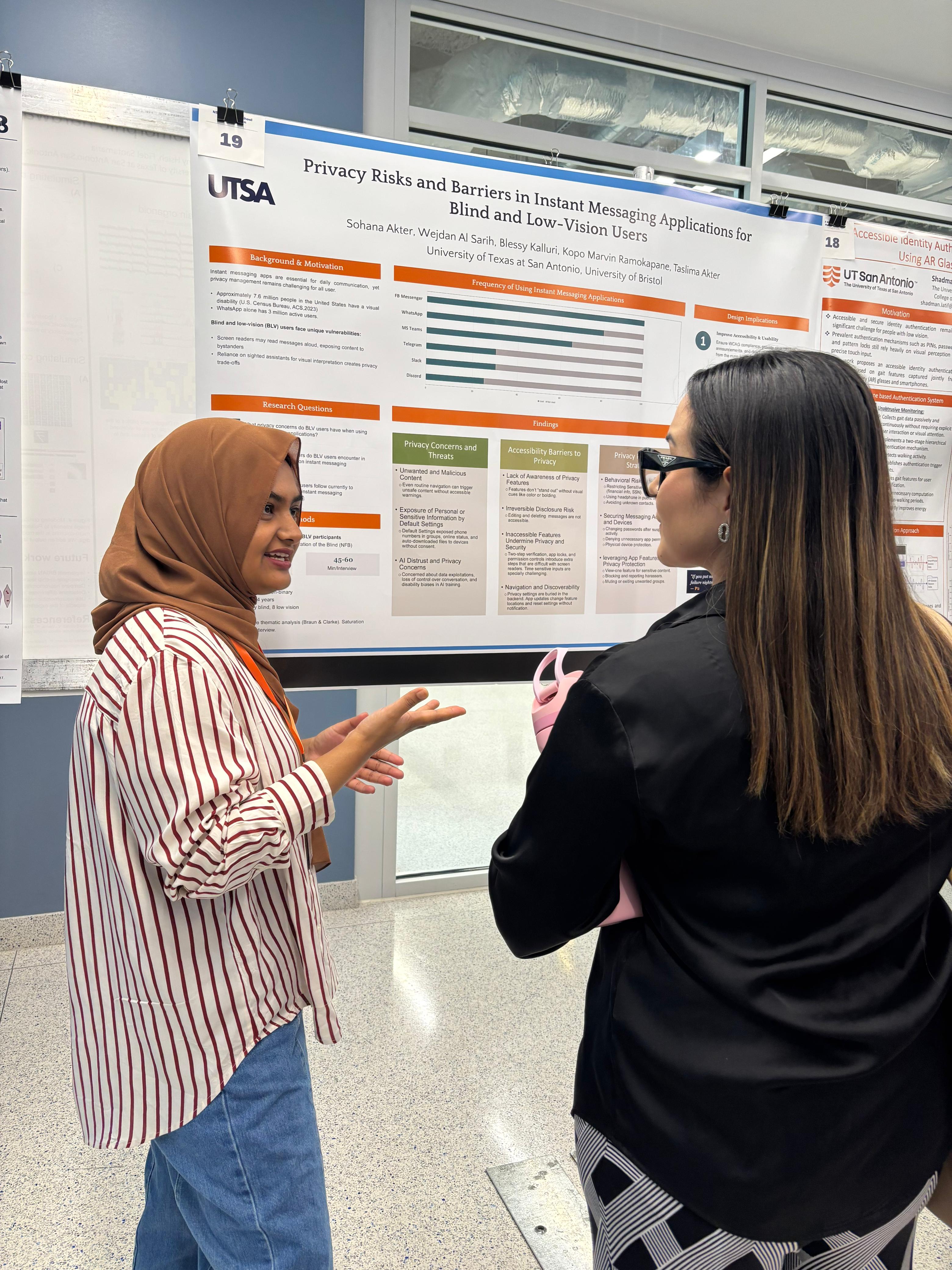 Sohana presenting poster